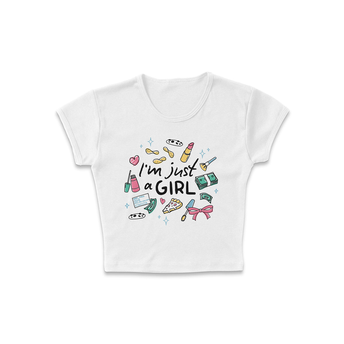 Girly Doodles Micro Rib Baby Tee