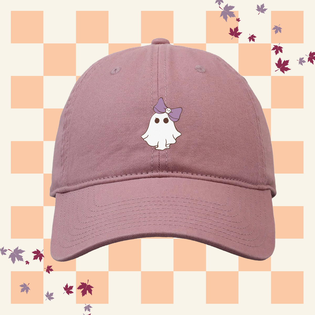 Girly Ghost Embroidered Classic Twill Cap