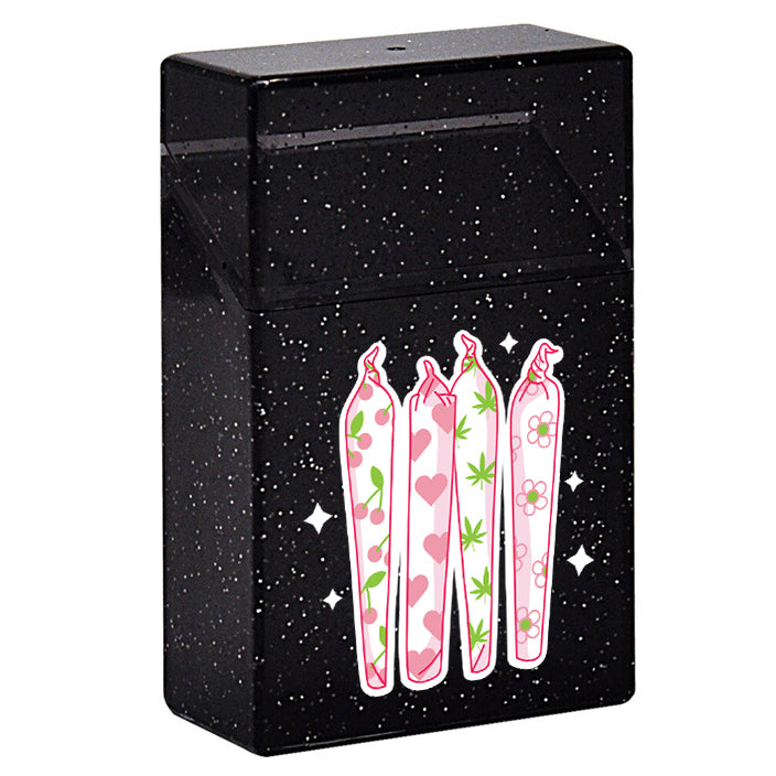 Girly Row of Joints Glitter Case