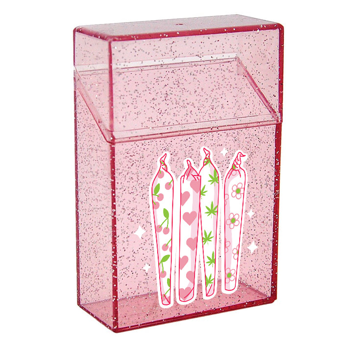 Girly Row of Joints Glitter Case