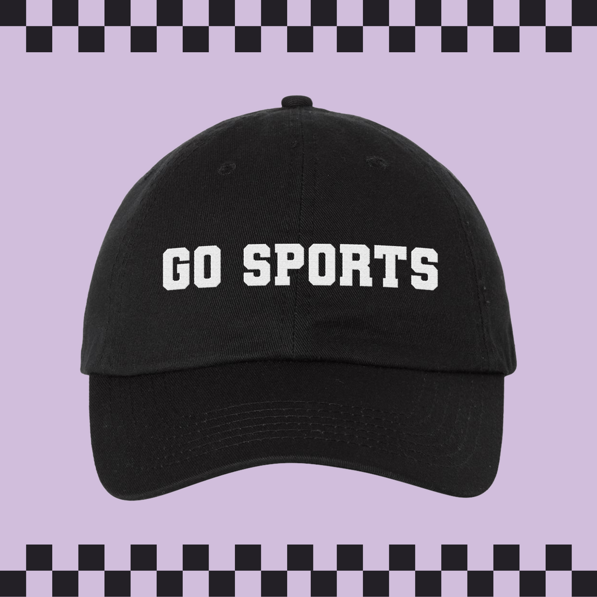 Go Sports Embroidered Bio-Washed Classic Dad Hat