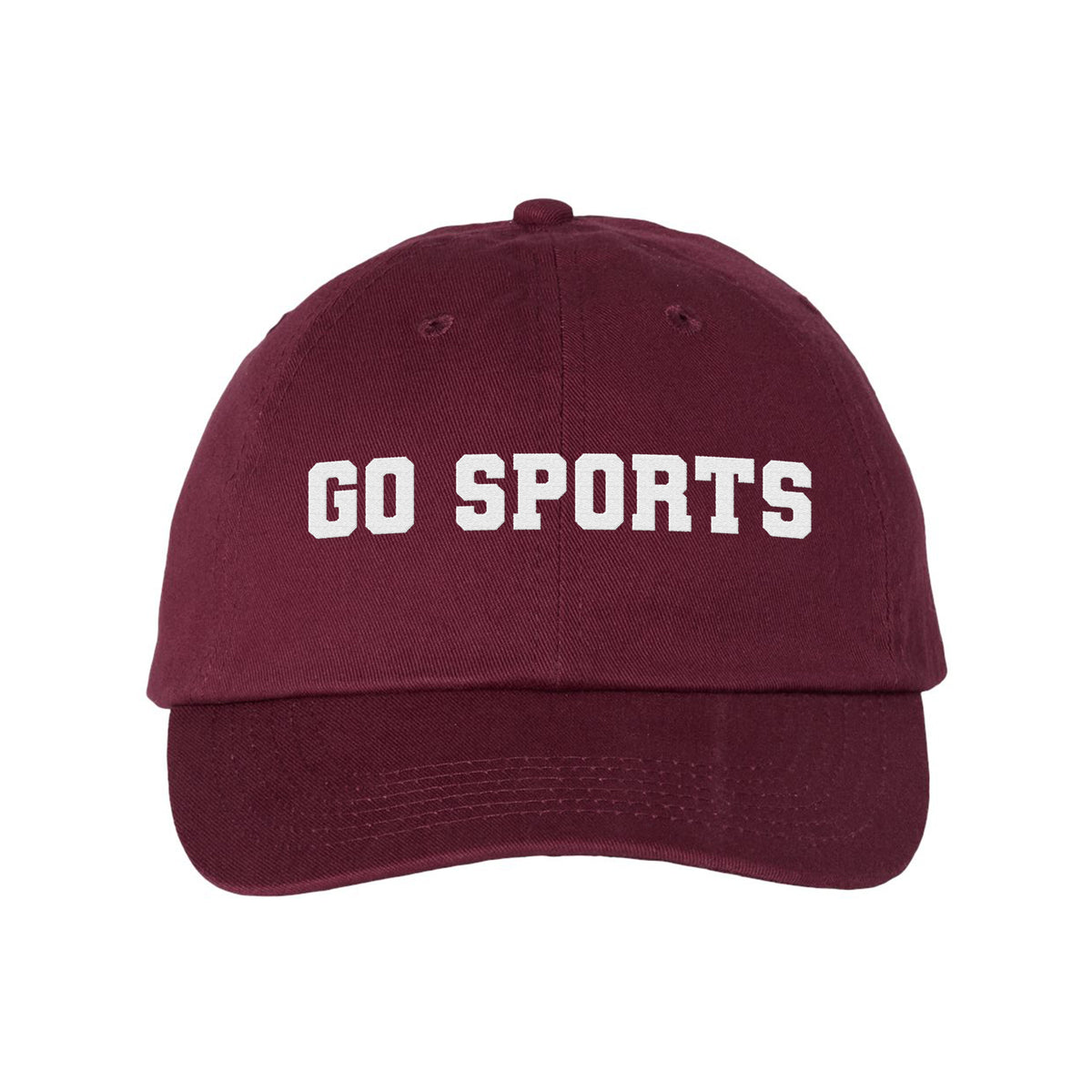 Go Sports Embroidered Bio-Washed Classic Dad Hat