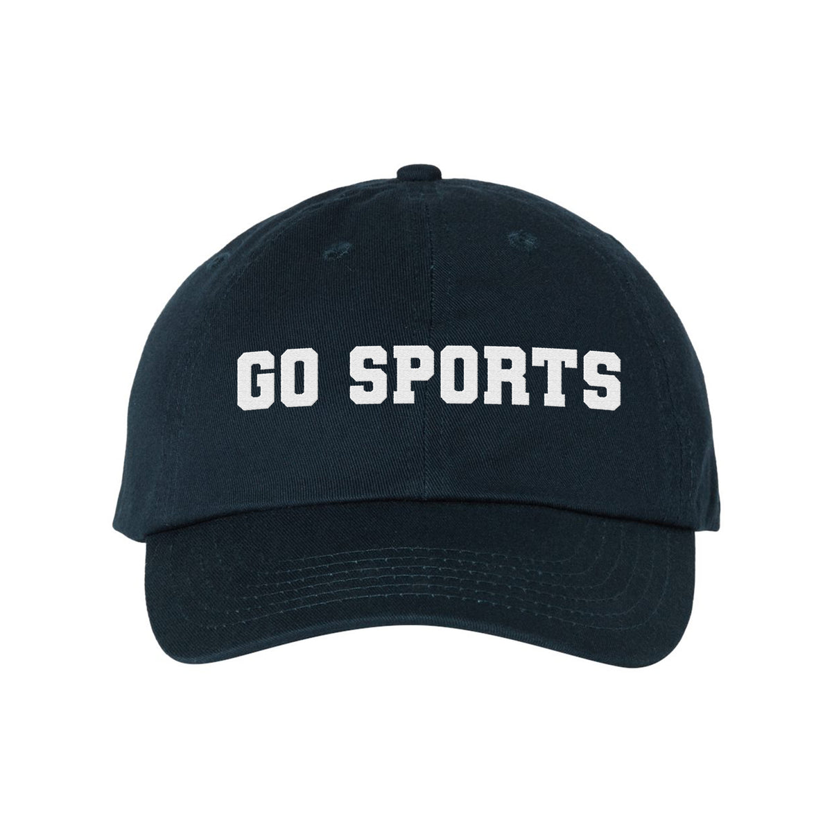 Go Sports Embroidered Bio-Washed Classic Dad Hat