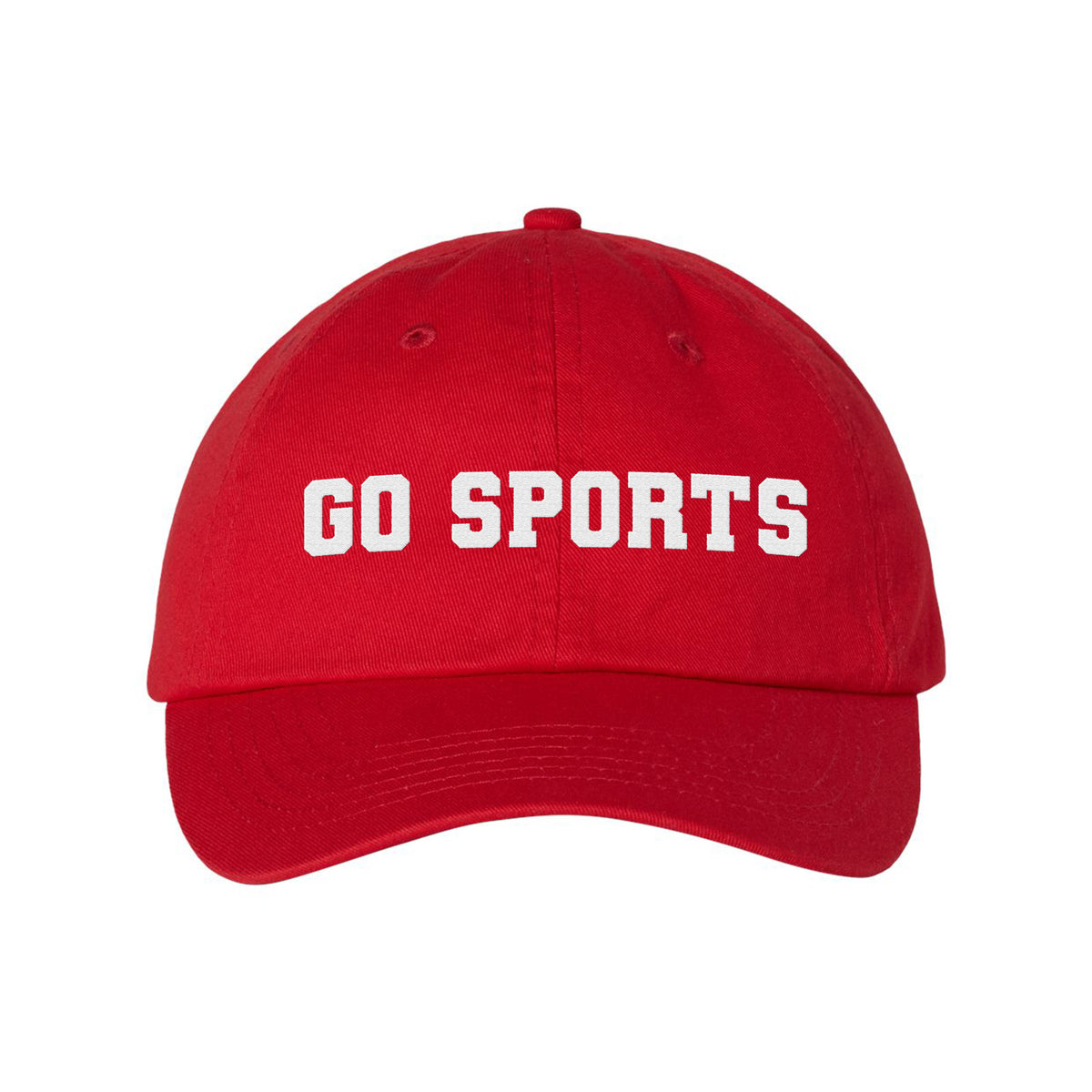 Go Sports Embroidered Bio-Washed Classic Dad Hat