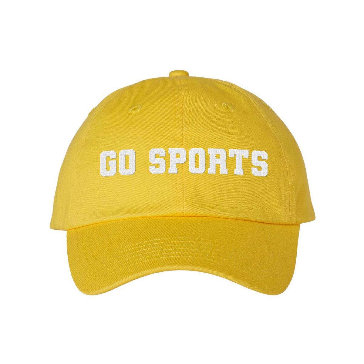 Go Sports Embroidered Bio-Washed Classic Dad Hat