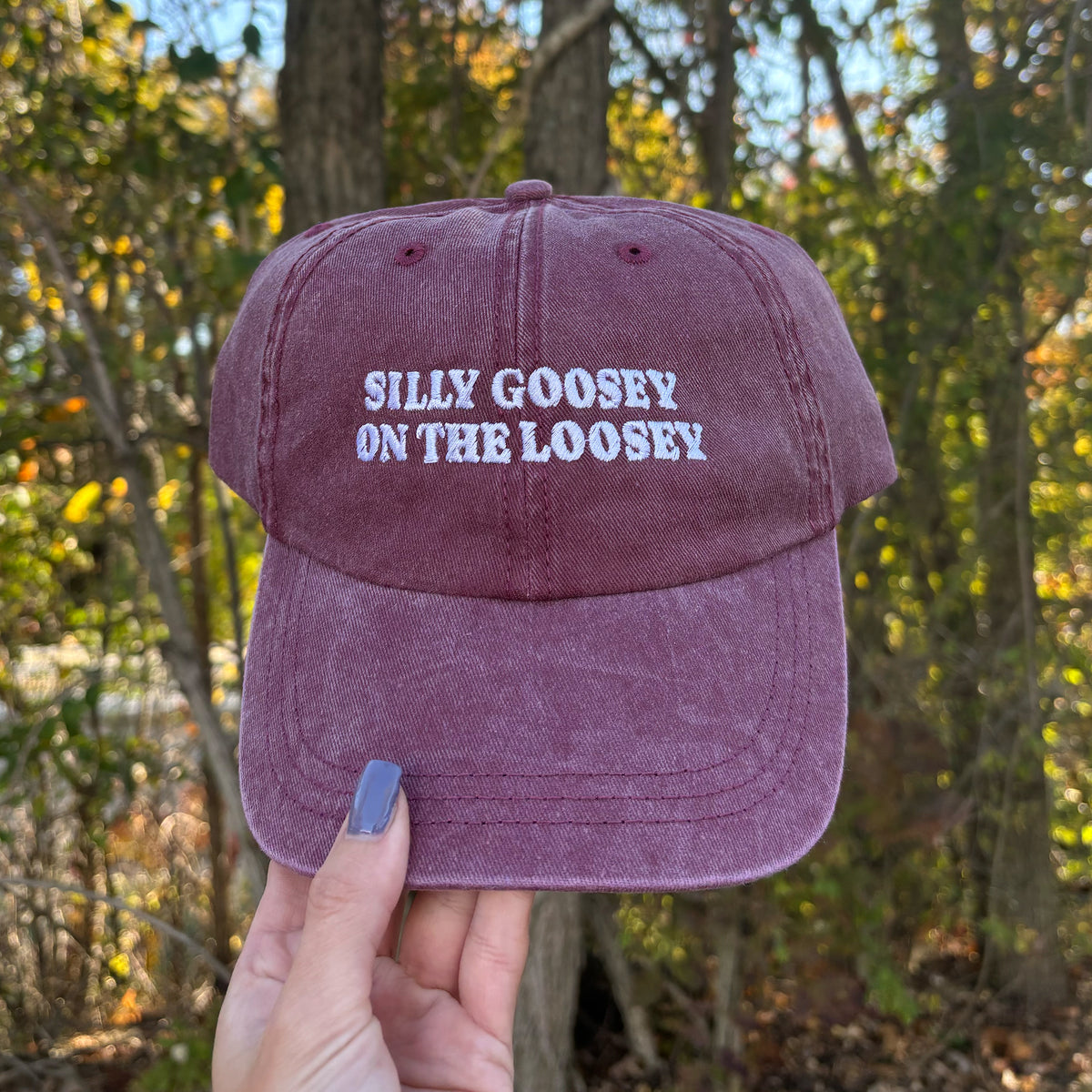 Loosey Goosey Embroidered Pigment-Dyed Cap