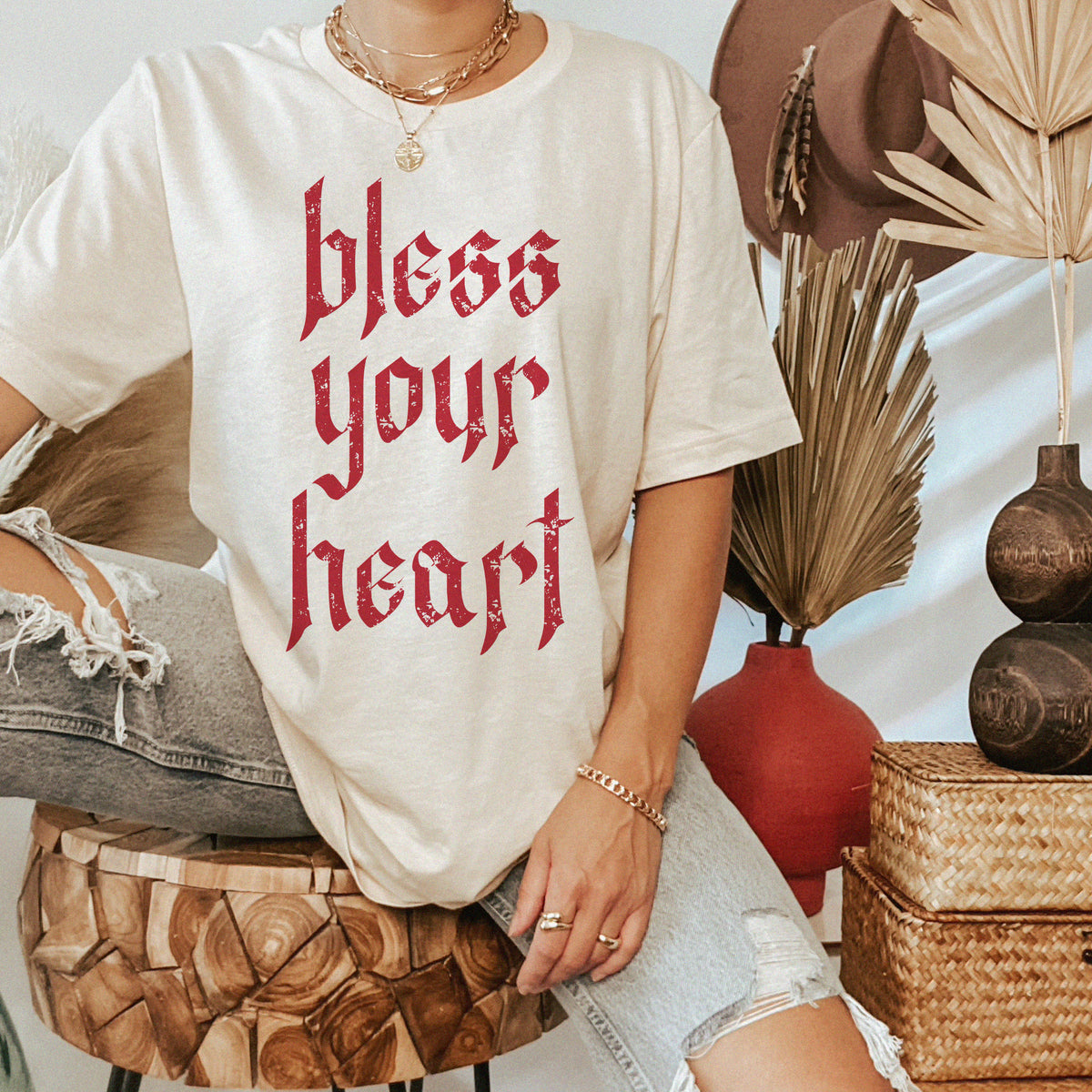 Gothic Bless Your Heart Heavyweight Shirt