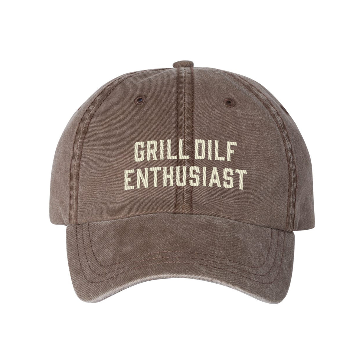 Grill DILF Enthusiast Embroidered Pigment-Dyed Cap