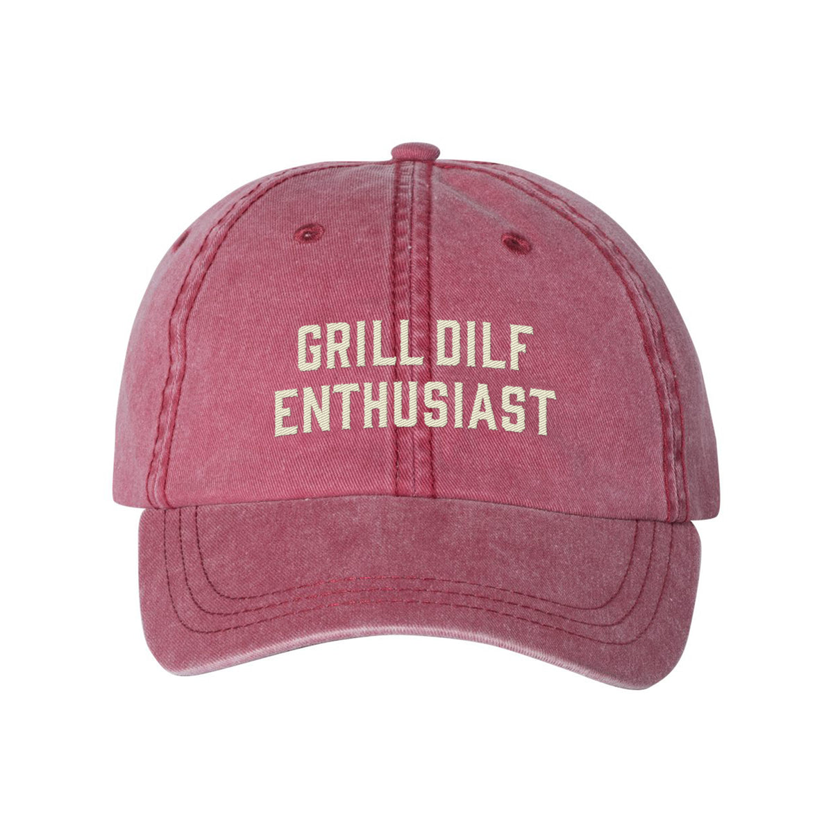 Grill DILF Enthusiast Embroidered Pigment-Dyed Cap