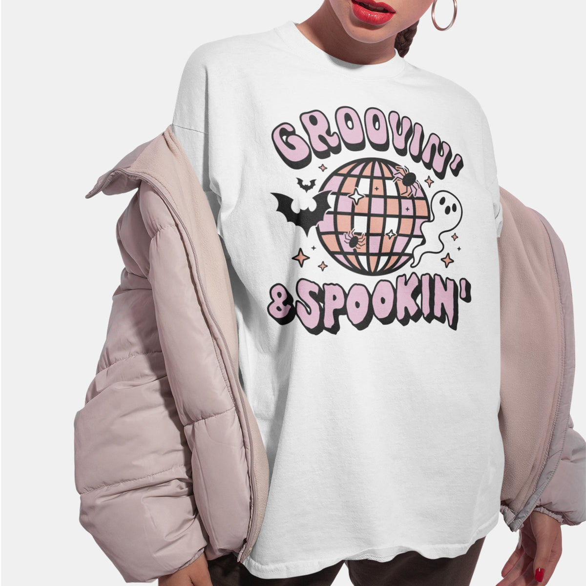 Groovin and Spookin Heavyweight Shirt