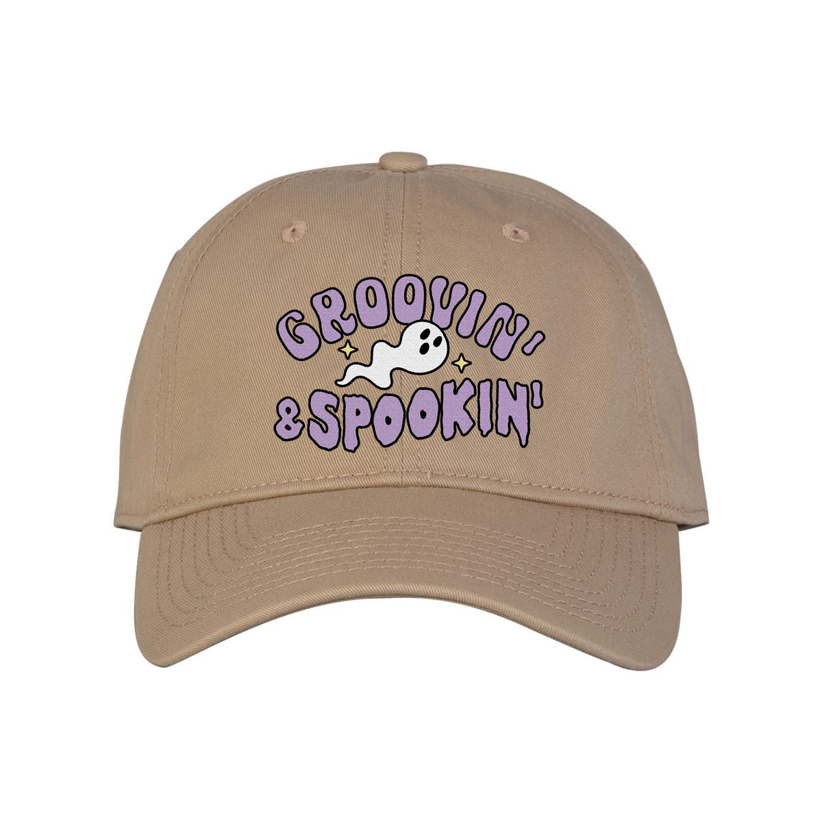 Groovin&#39; and Spookin&#39; Embroidered Classic Twill Cap