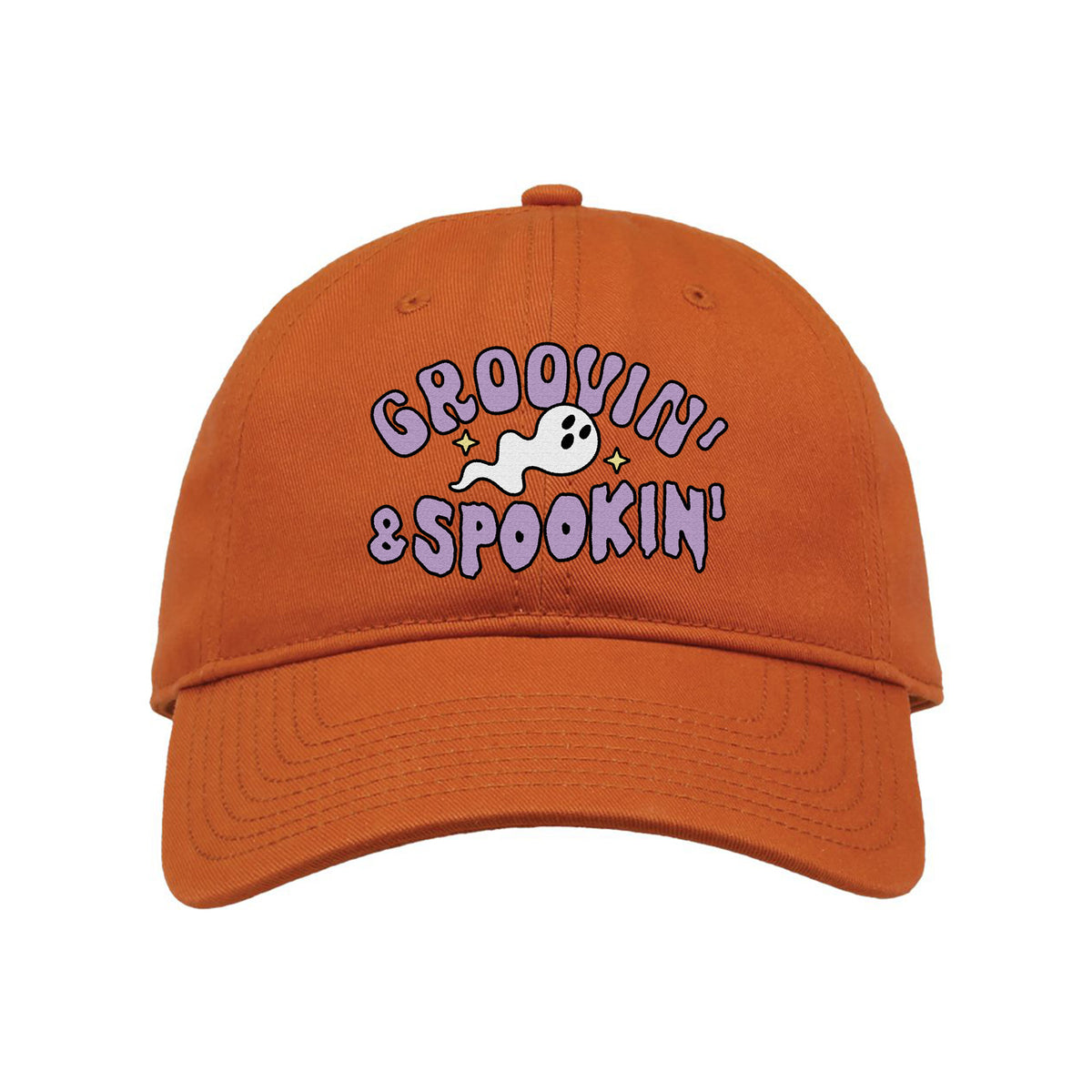 Groovin&#39; and Spookin&#39; Embroidered Classic Twill Cap