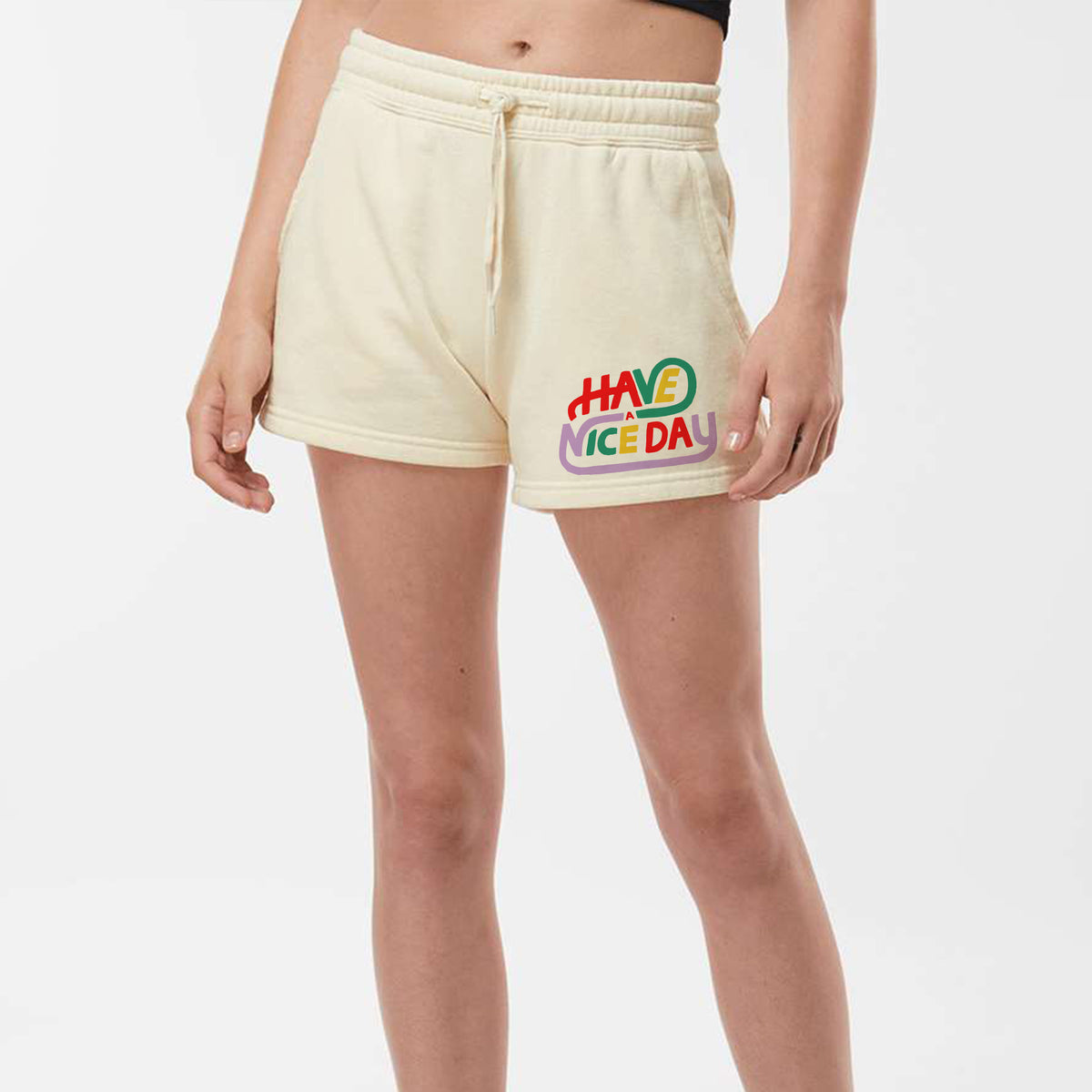 Have a Nice Day Fleece Shorts