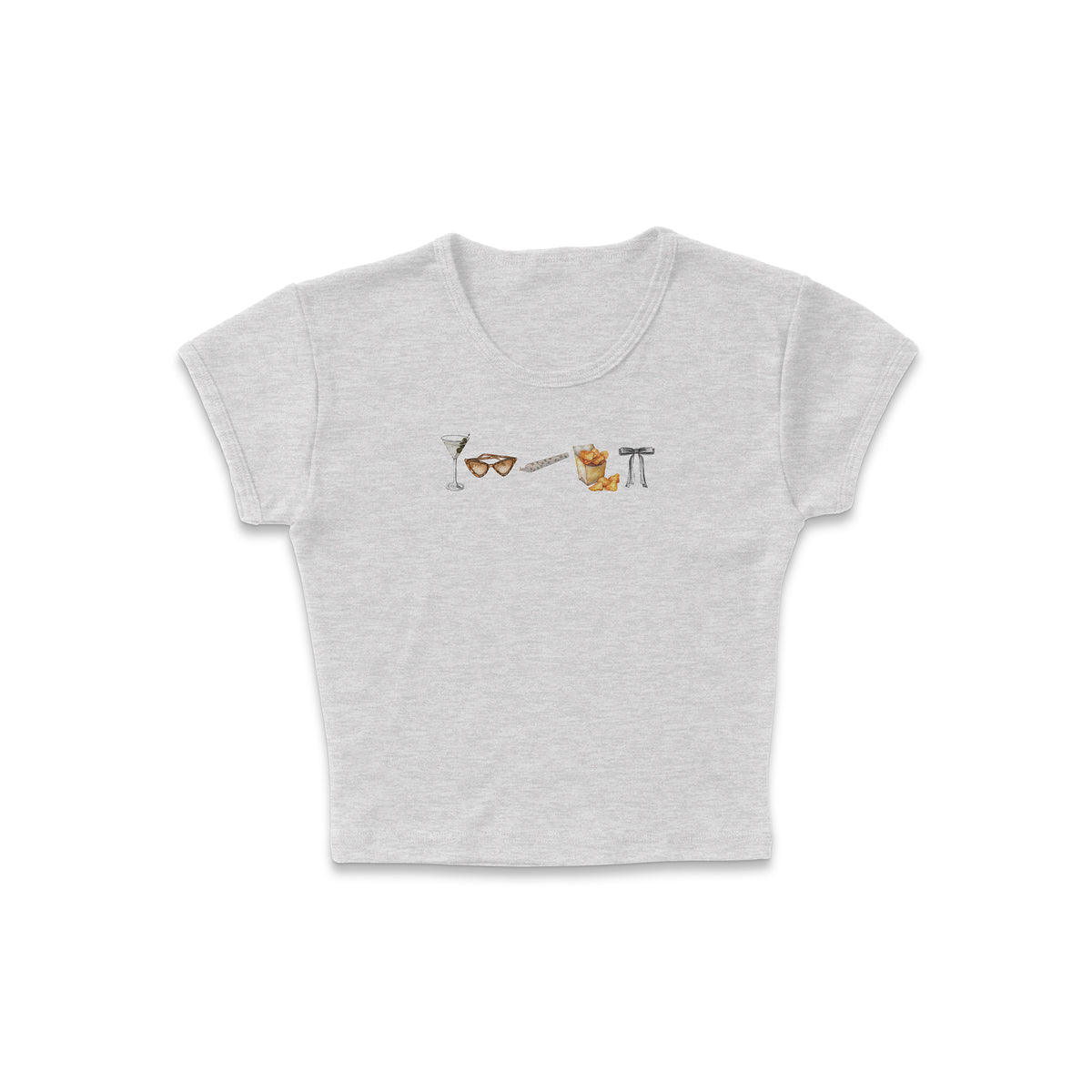 High Class Row Micro Rib Baby Tee