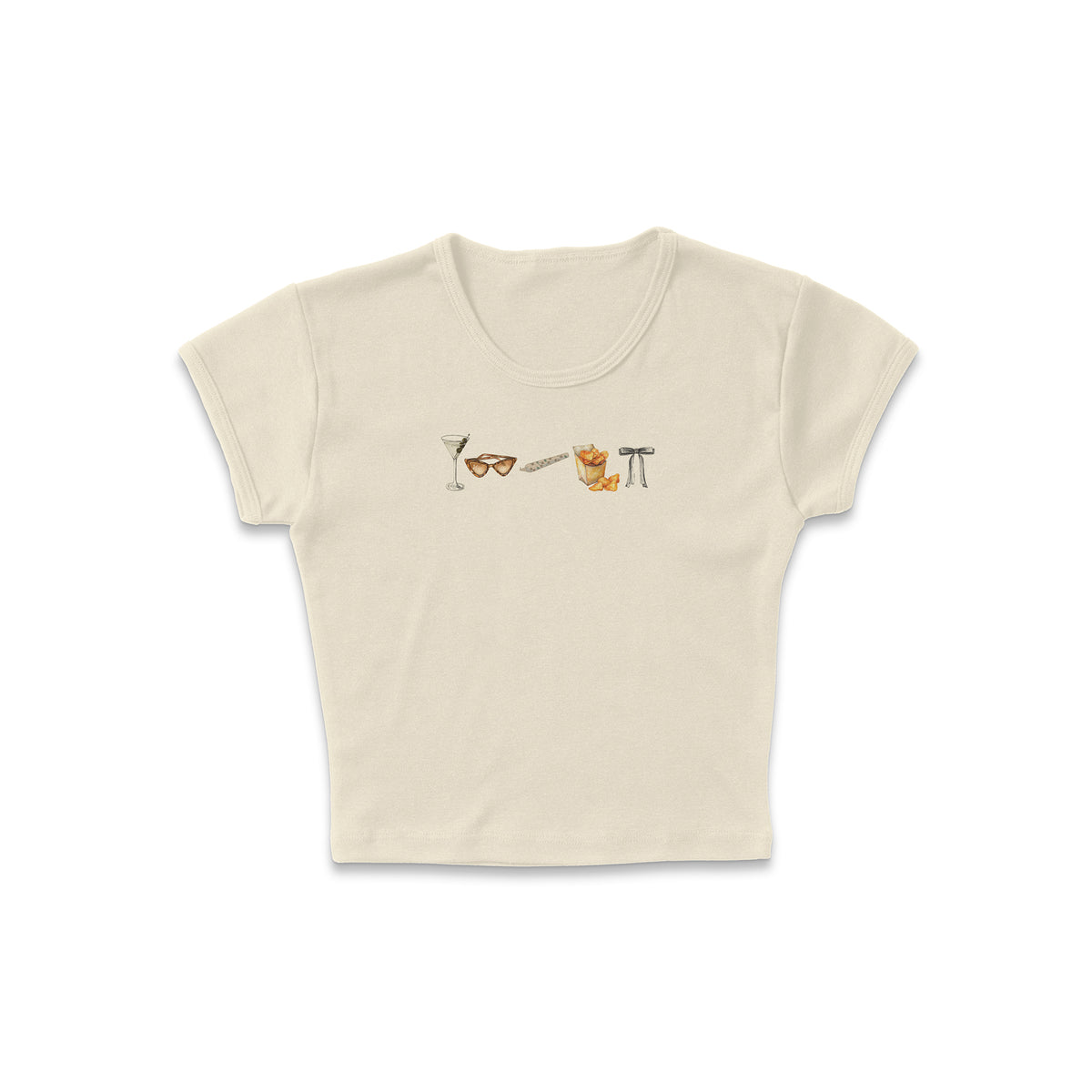 High Class Row Micro Rib Baby Tee