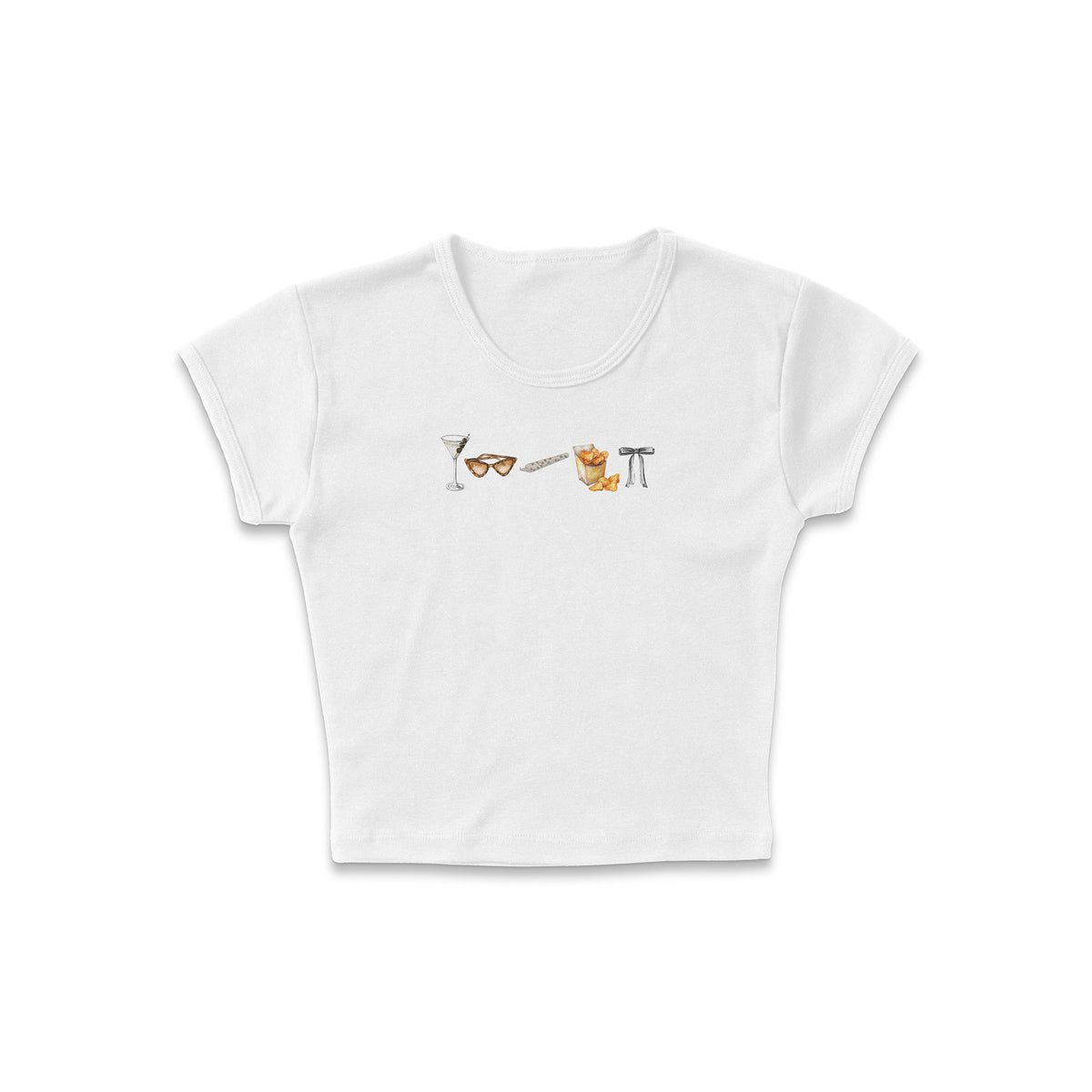 High Class Row Micro Rib Baby Tee