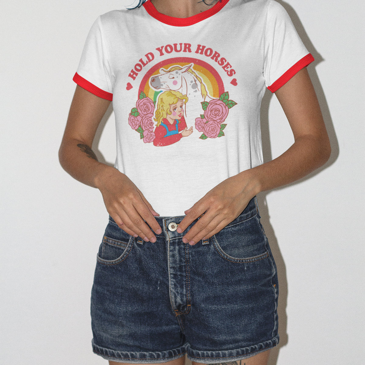Hold Your Horses Ringer Tee