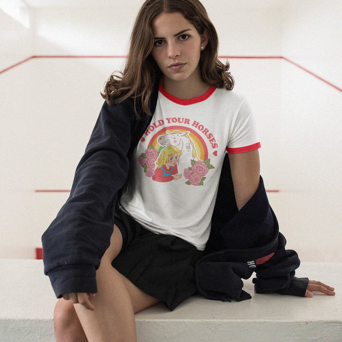 Hold Your Horses Ringer Tee