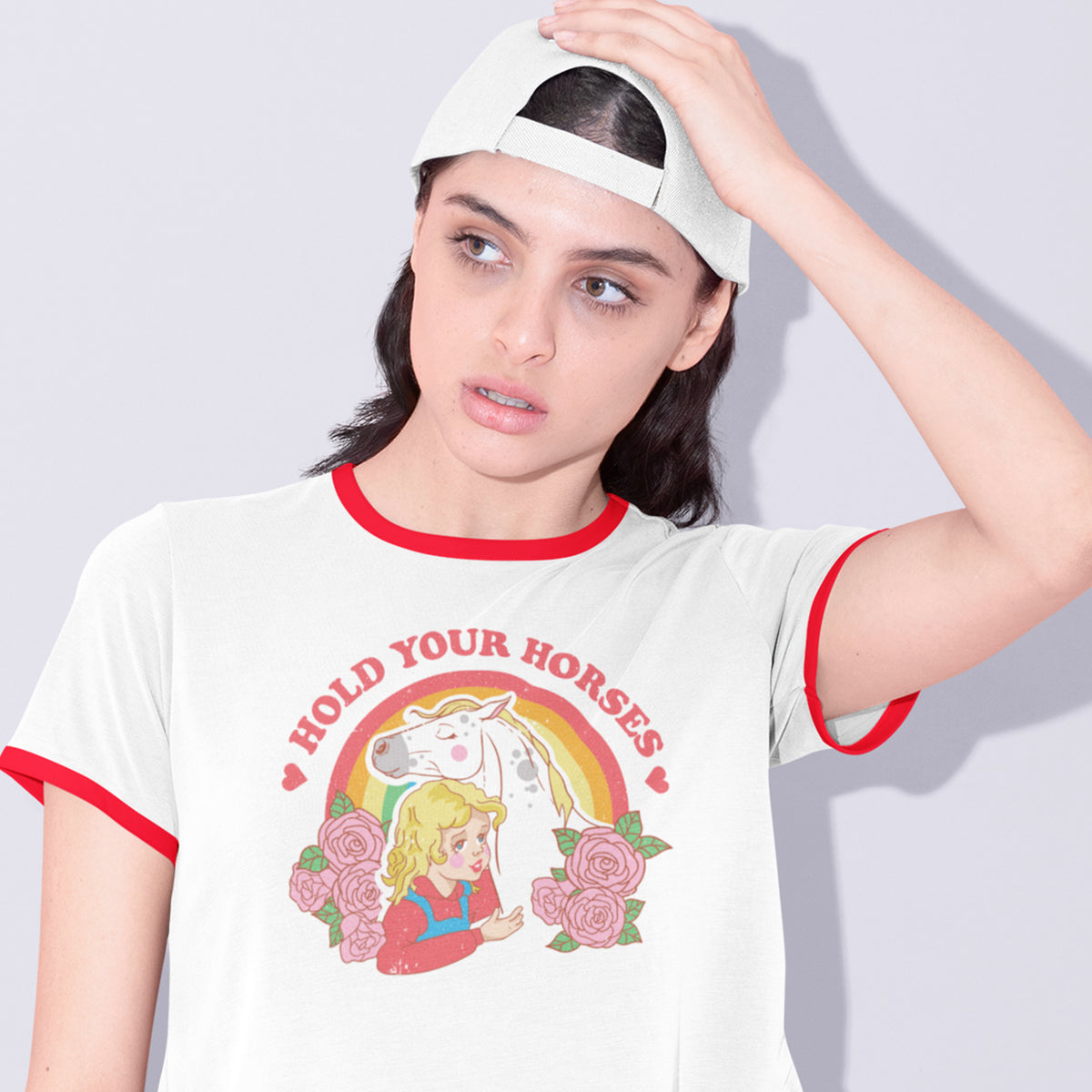Hold Your Horses Ringer Tee