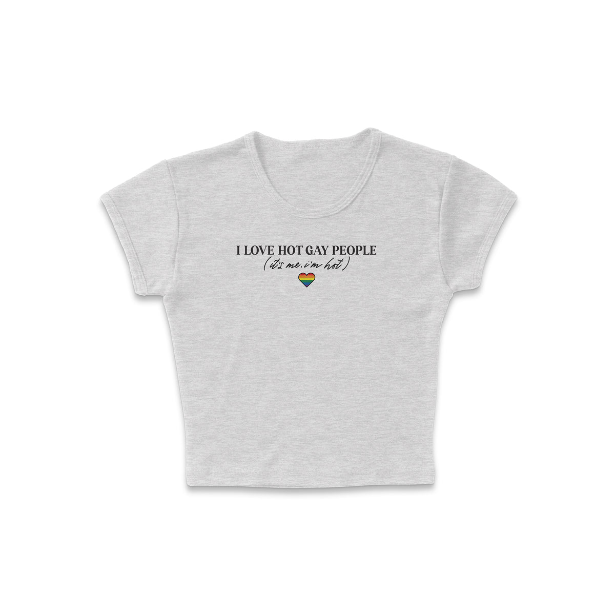Hot Gay People Micro Rib Baby Tee
