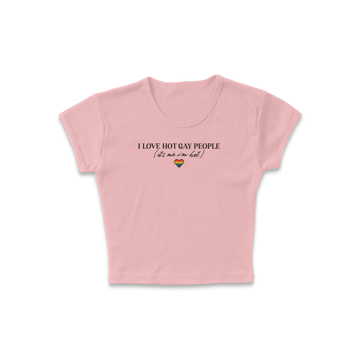 Hot Gay People Micro Rib Baby Tee