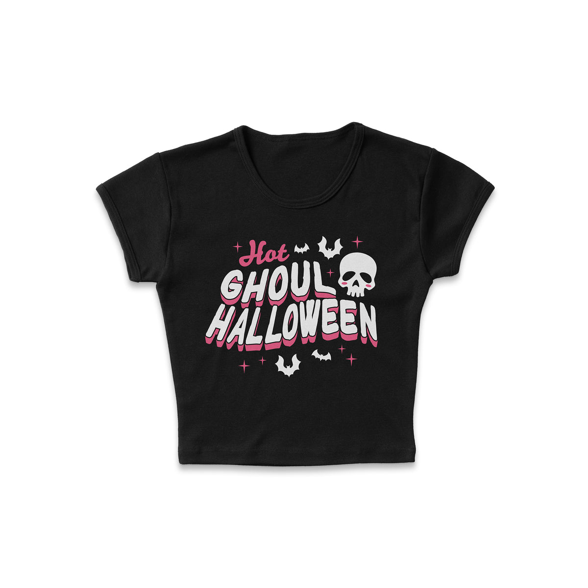 Hot Ghoul Halloween Micro Rib Baby Tee