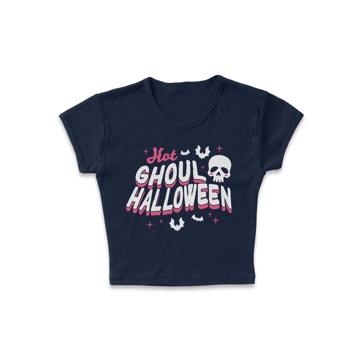 Hot Ghoul Halloween Micro Rib Baby Tee