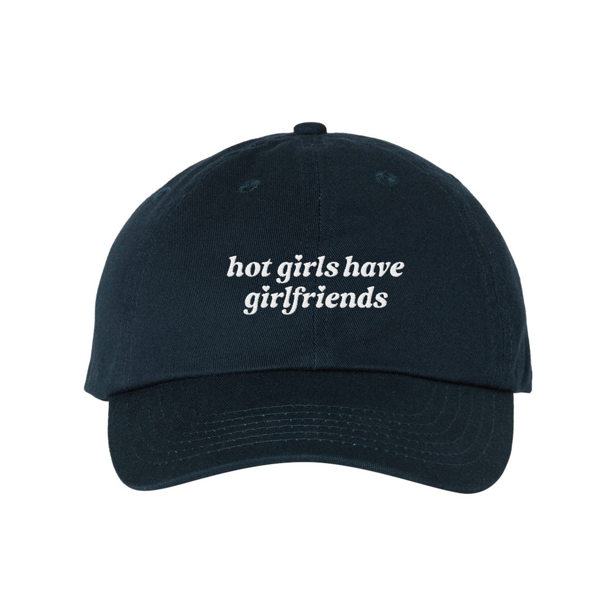 Hot Girlfriends Embroidered Bio-Washed Classic Dad Hat