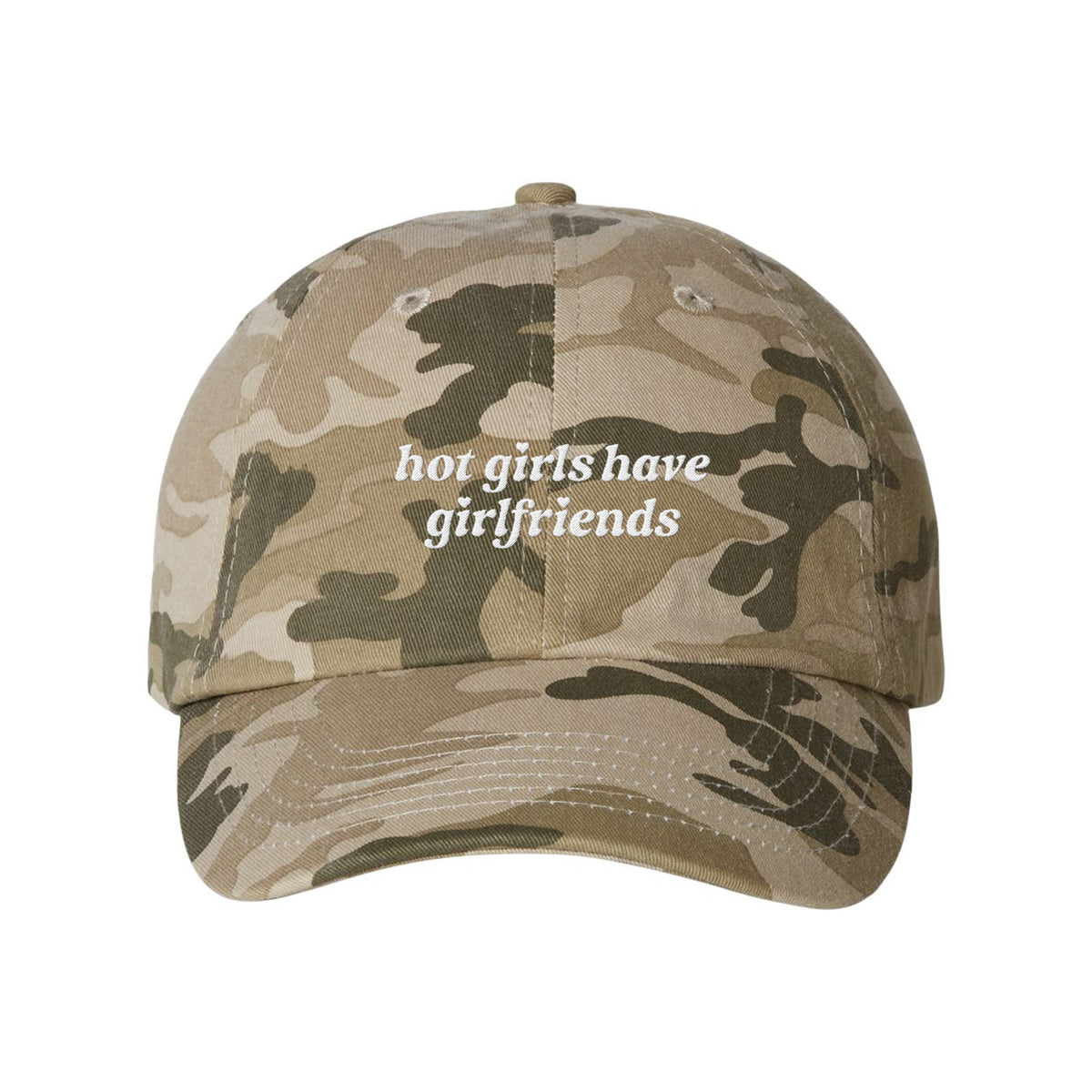 Hot Girlfriends Embroidered Bio-Washed Classic Dad Hat