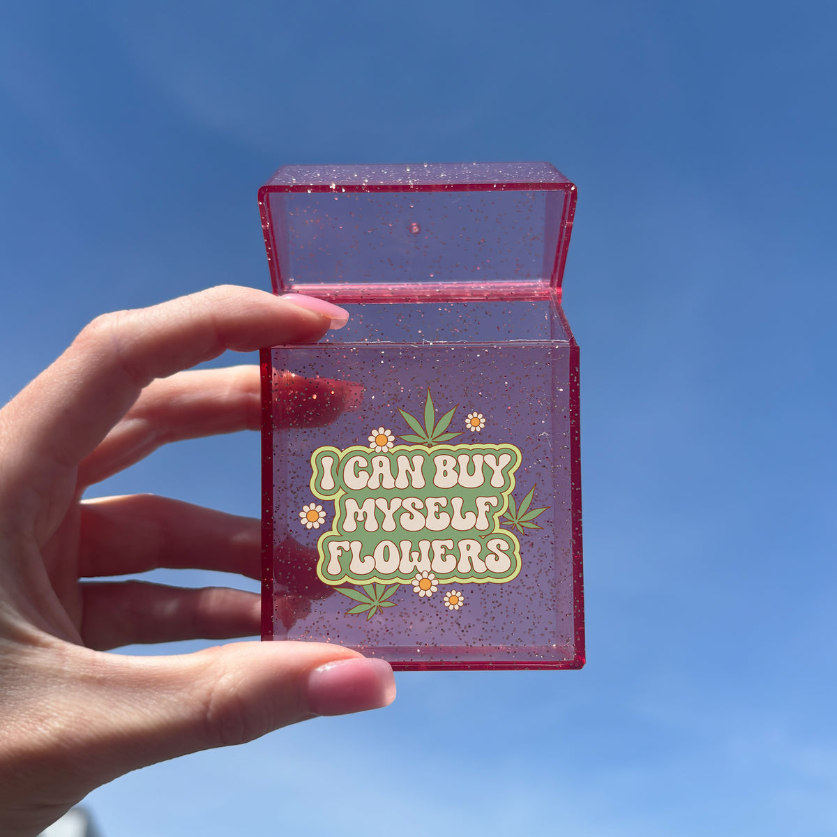 I Can Buy Myself Flowers Glitter Case