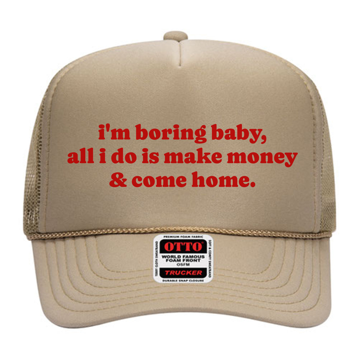 I&#39;m Boring Mesh Back Trucker Hat
