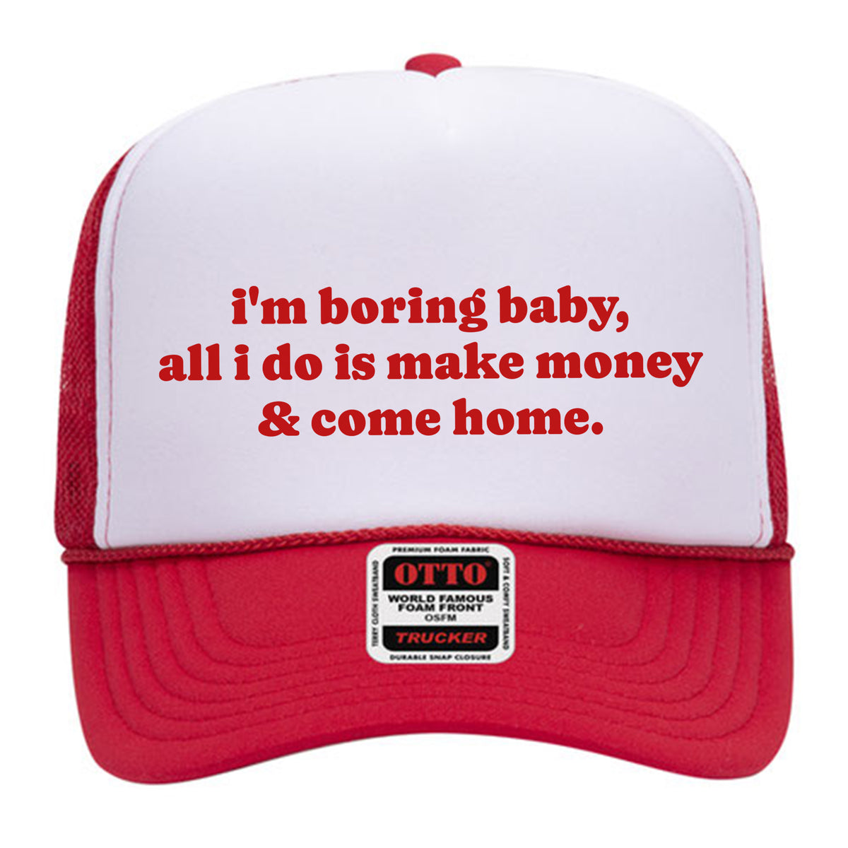 I&#39;m Boring Mesh Back Trucker Hat