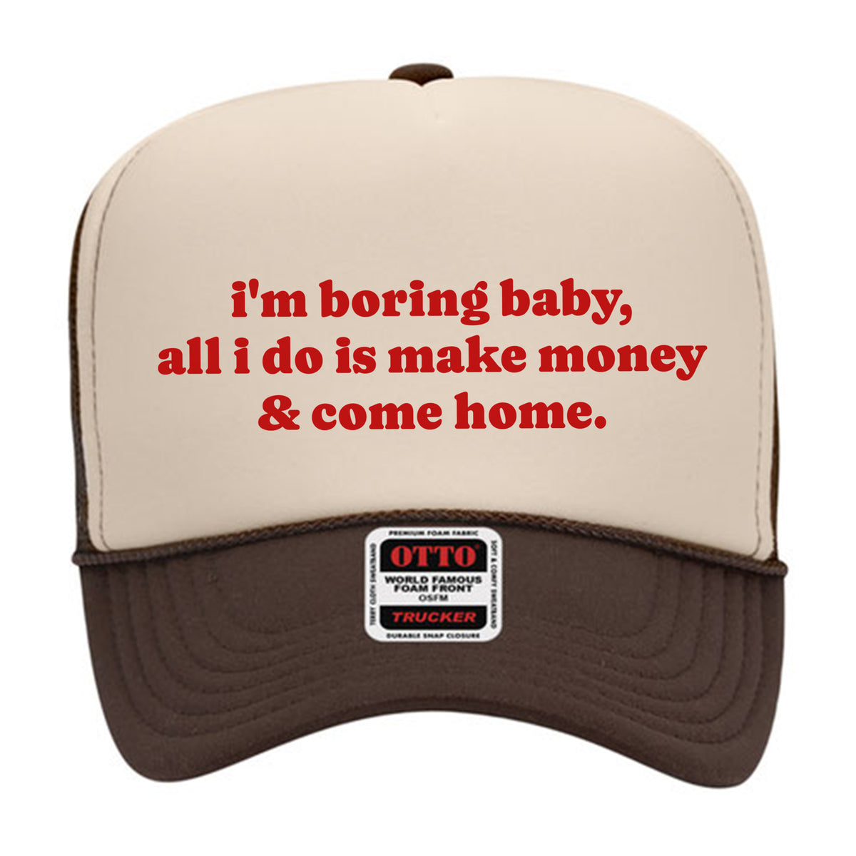 I&#39;m Boring Mesh Back Trucker Hat