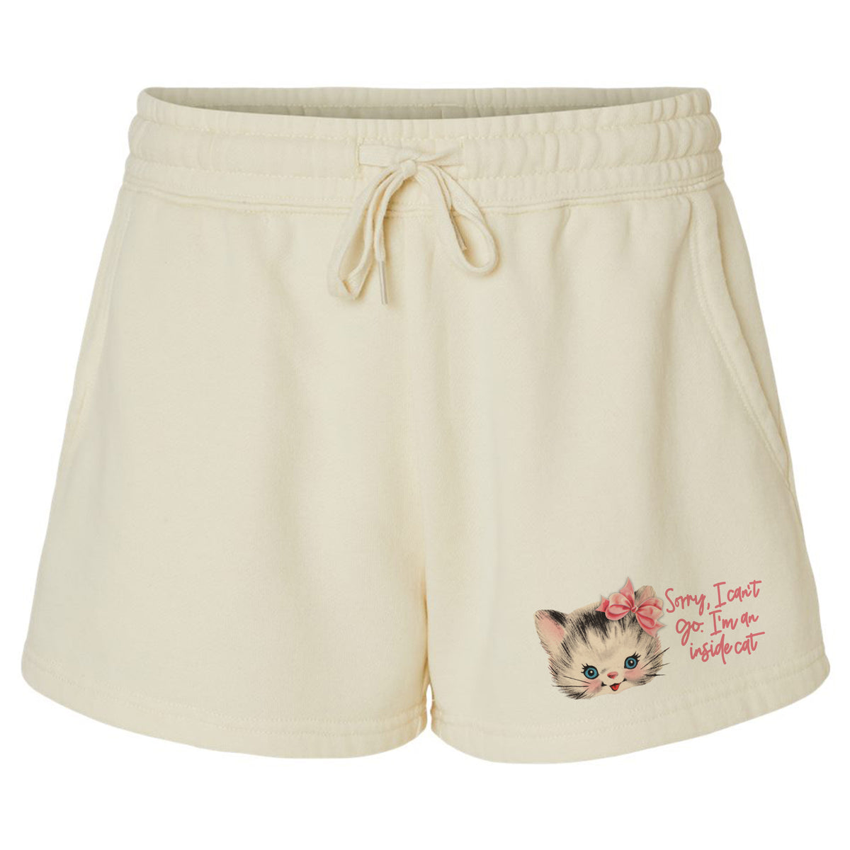 Inside Cat Fleece Shorts