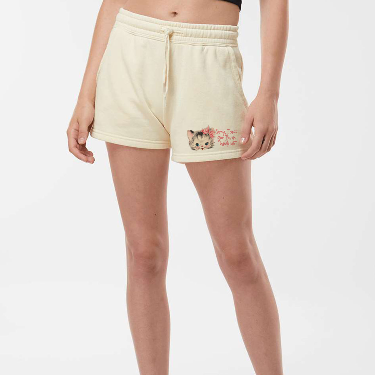 Inside Cat Fleece Shorts