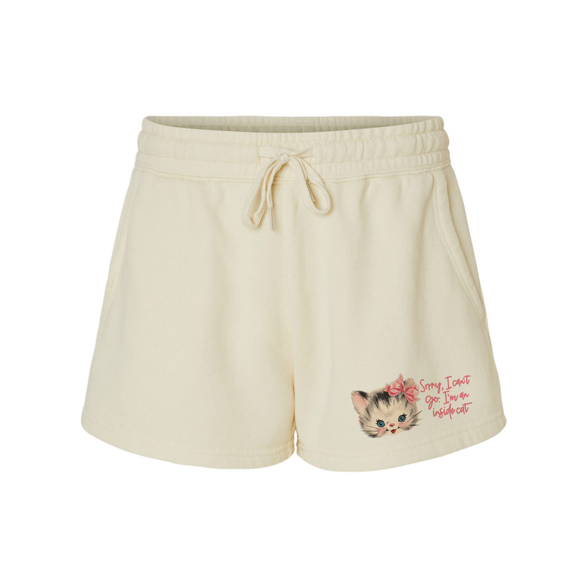 Inside Cat Fleece Shorts