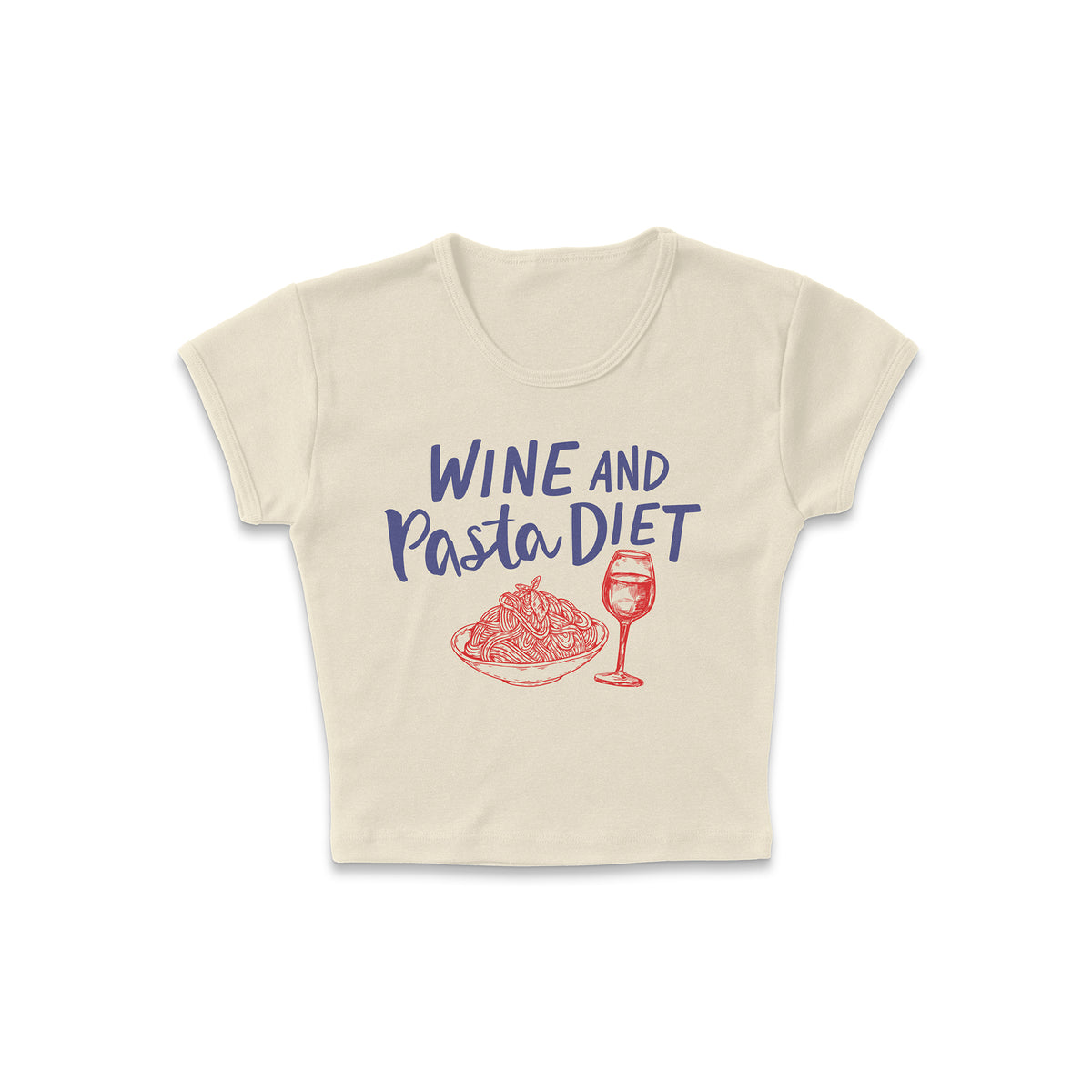 Italian Diet Micro Rib Baby Tee