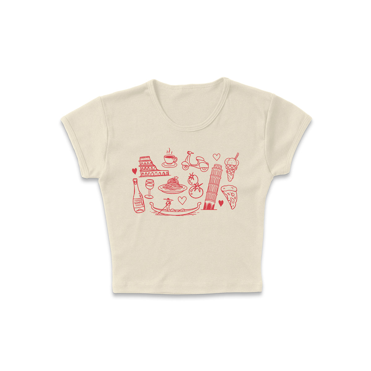 Italian Doodles Micro Rib Baby Tee
