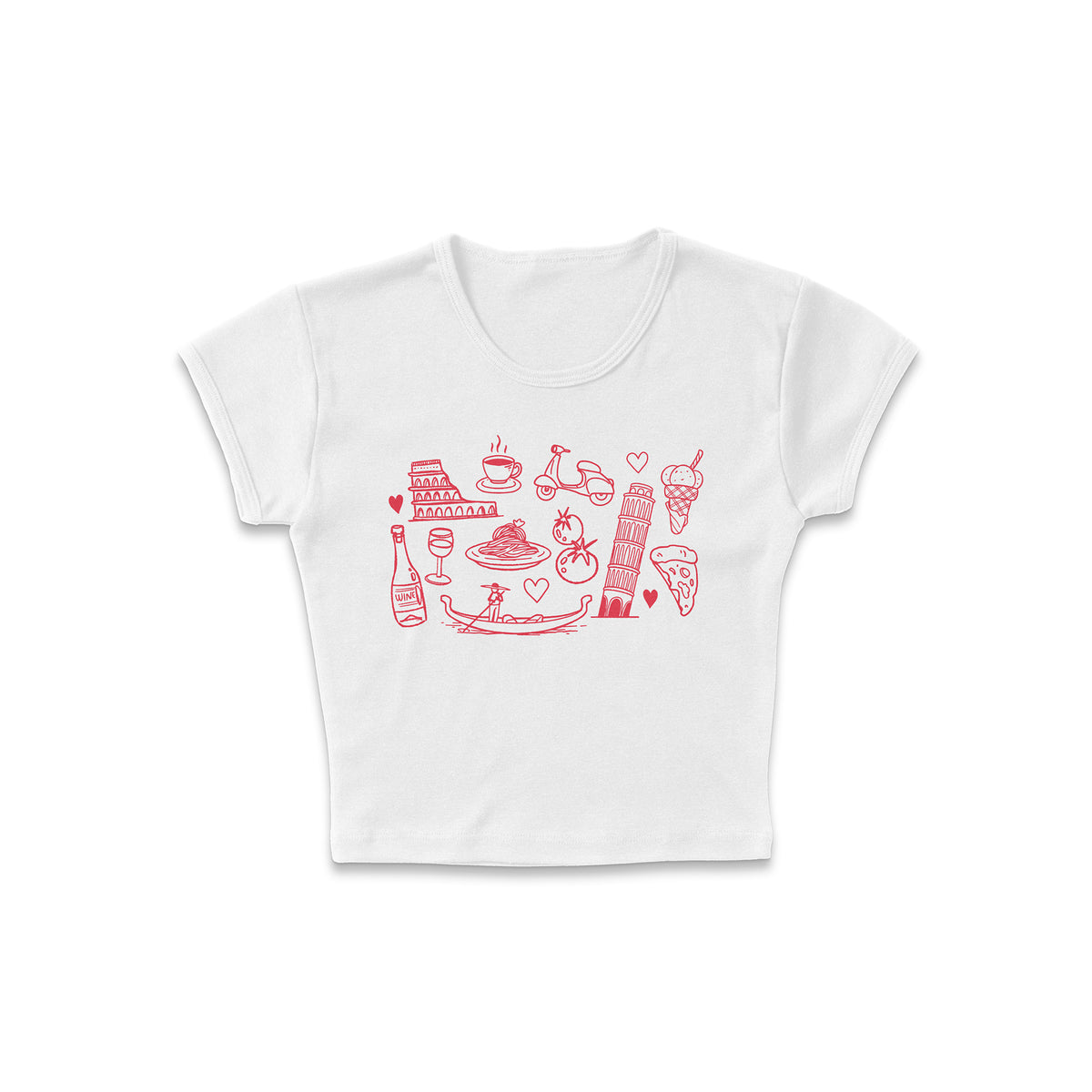 Italian Doodles Micro Rib Baby Tee