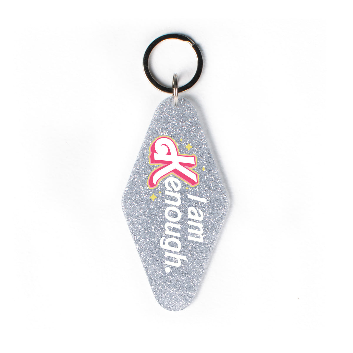I am Kenough Glitter Keychain