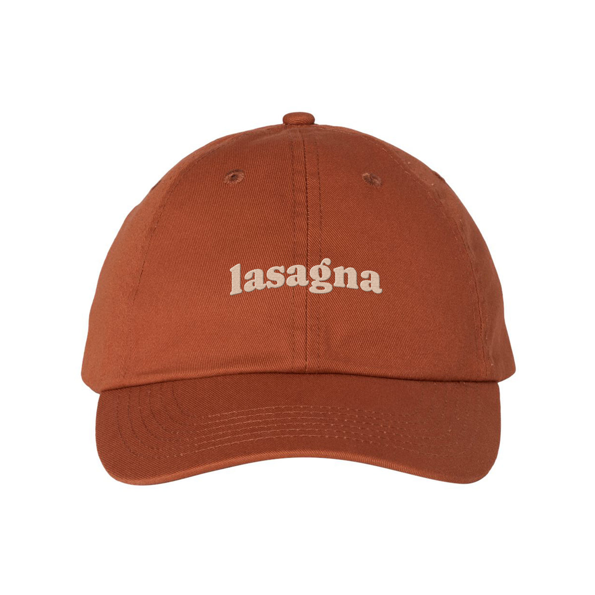 Lasagna Arch Embroidered Bio-Washed Classic Dad Hat