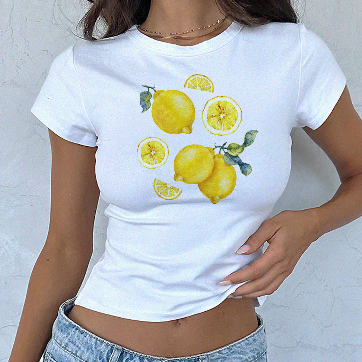 Zesty Lemon Chart Micro Rib Baby Tee