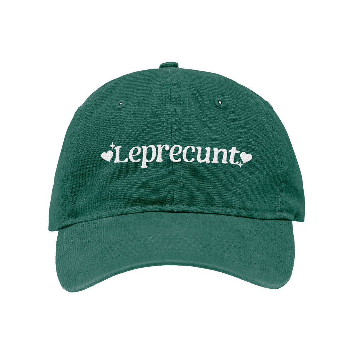Leprecunt Embroidered Bio-Washed Classic Dad Hat