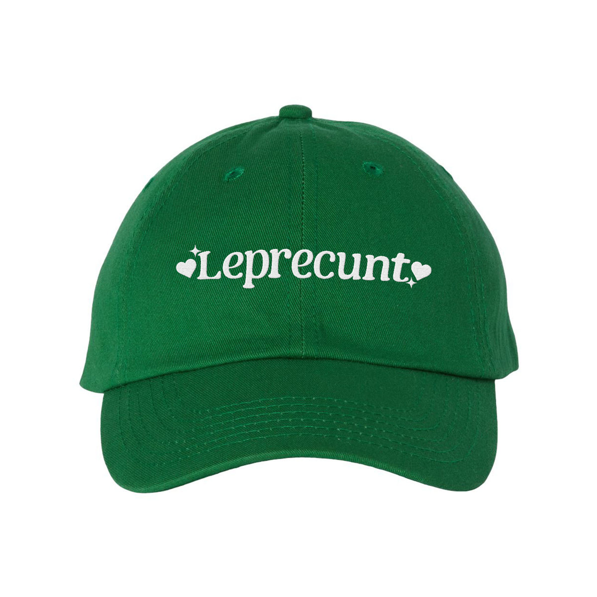 Leprecunt Embroidered Bio-Washed Classic Dad Hat
