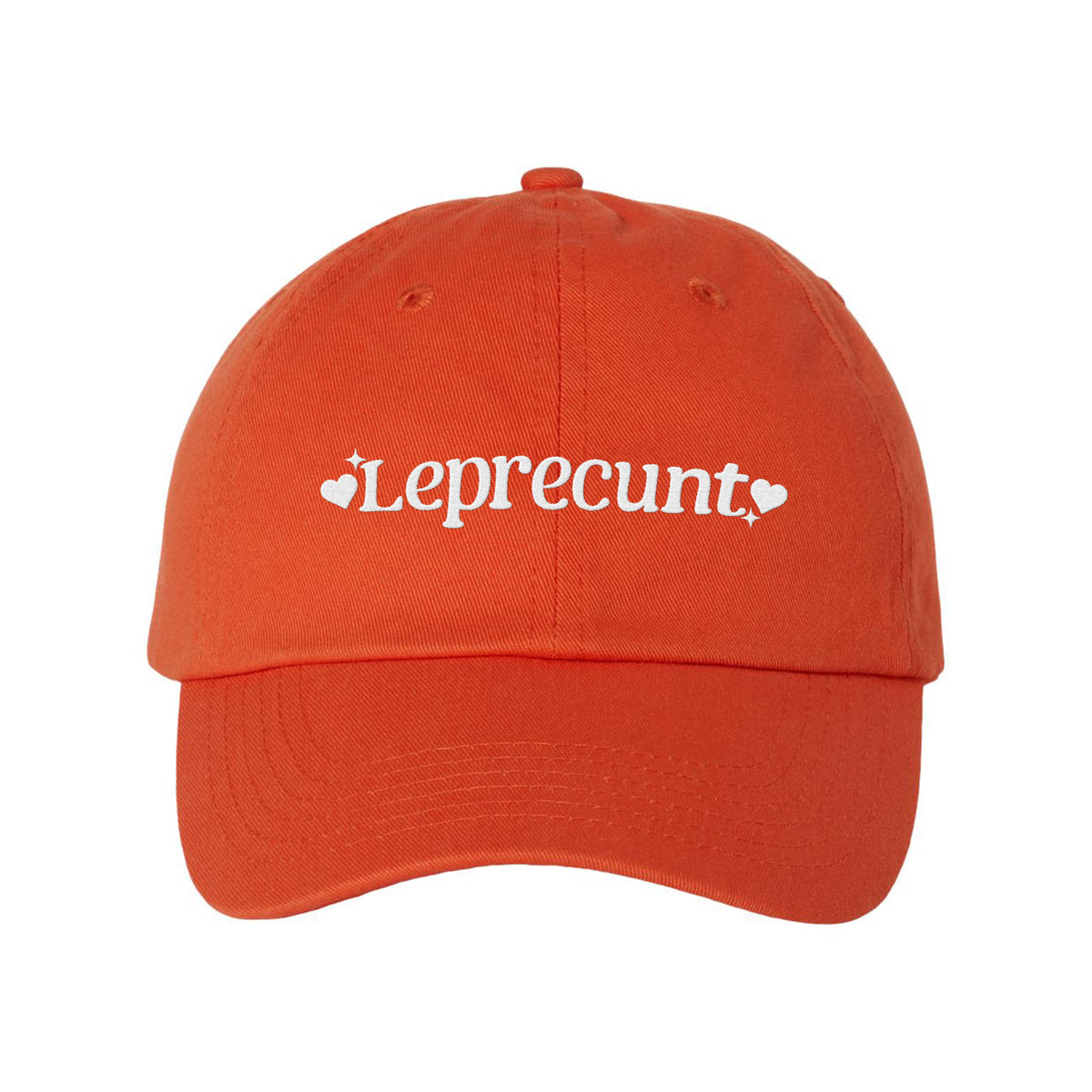 Leprecunt Embroidered Bio-Washed Classic Dad Hat