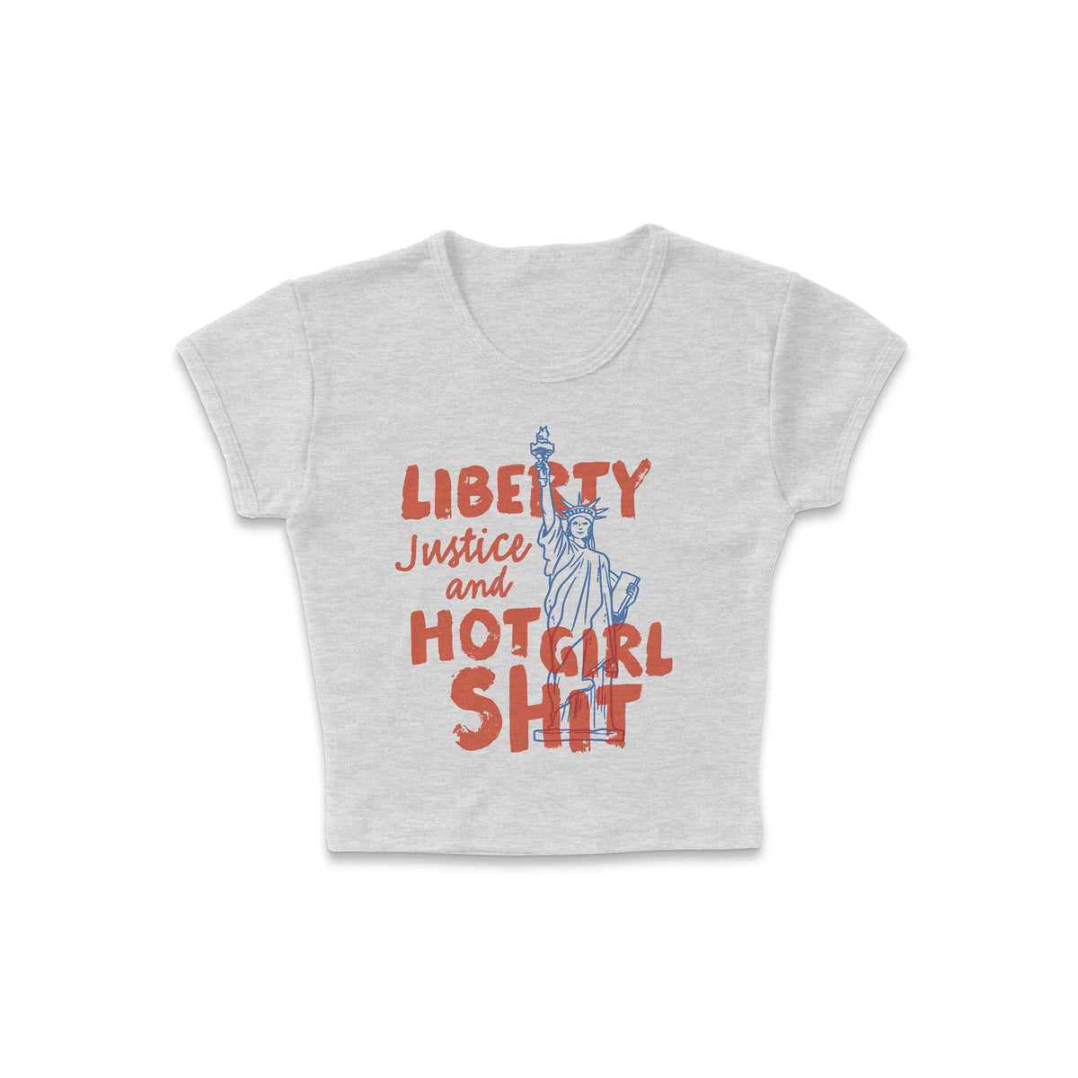 Liberty For Hot Girls Micro Rib Baby Tee