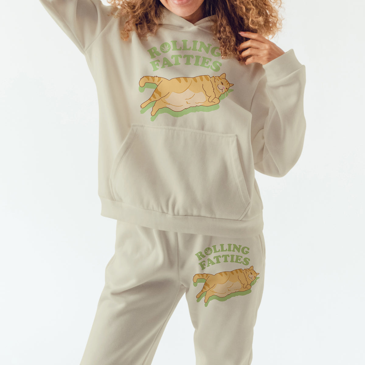 Light Rolling Fatties Heavy Blend Sweat Set Hoodie