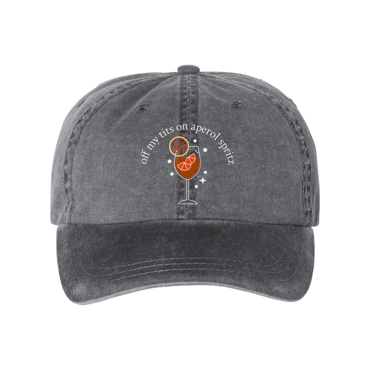 Lots of Spritz Embroidered Pigment-Dyed Cap