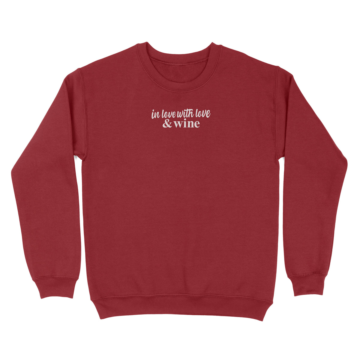 Love and Wine Embroidered Sweatshirt