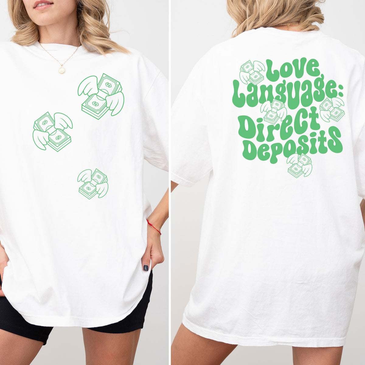 Love Deposits Front and Back Heavyweight Shirt